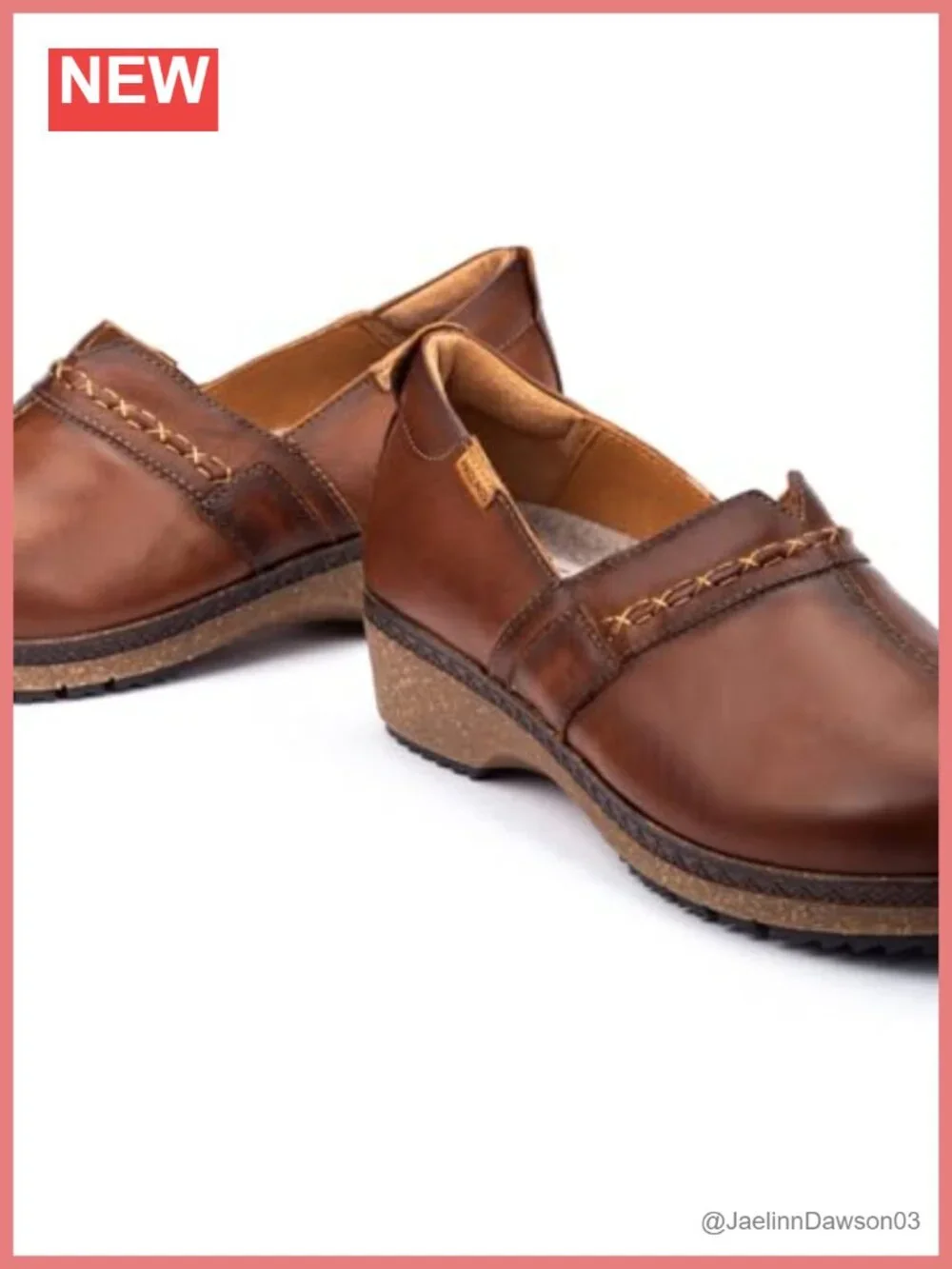 PIKOLINOS Granada Women's Genuine Calfskin Leather Wedge Mules Comfortable